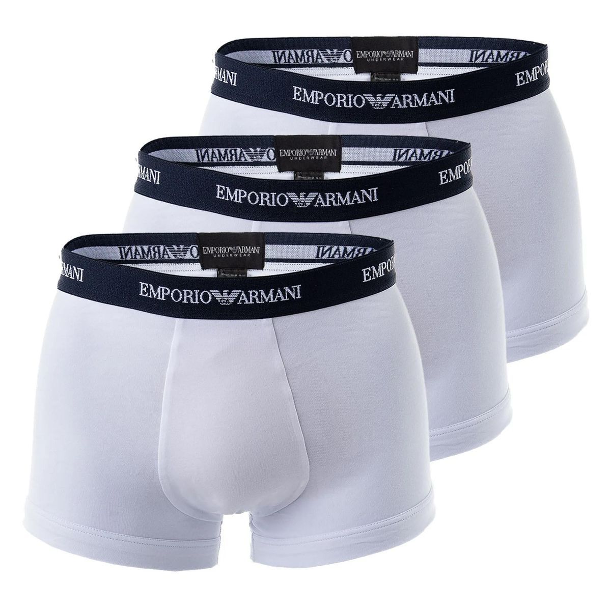 Klassische weiße Boxershorts