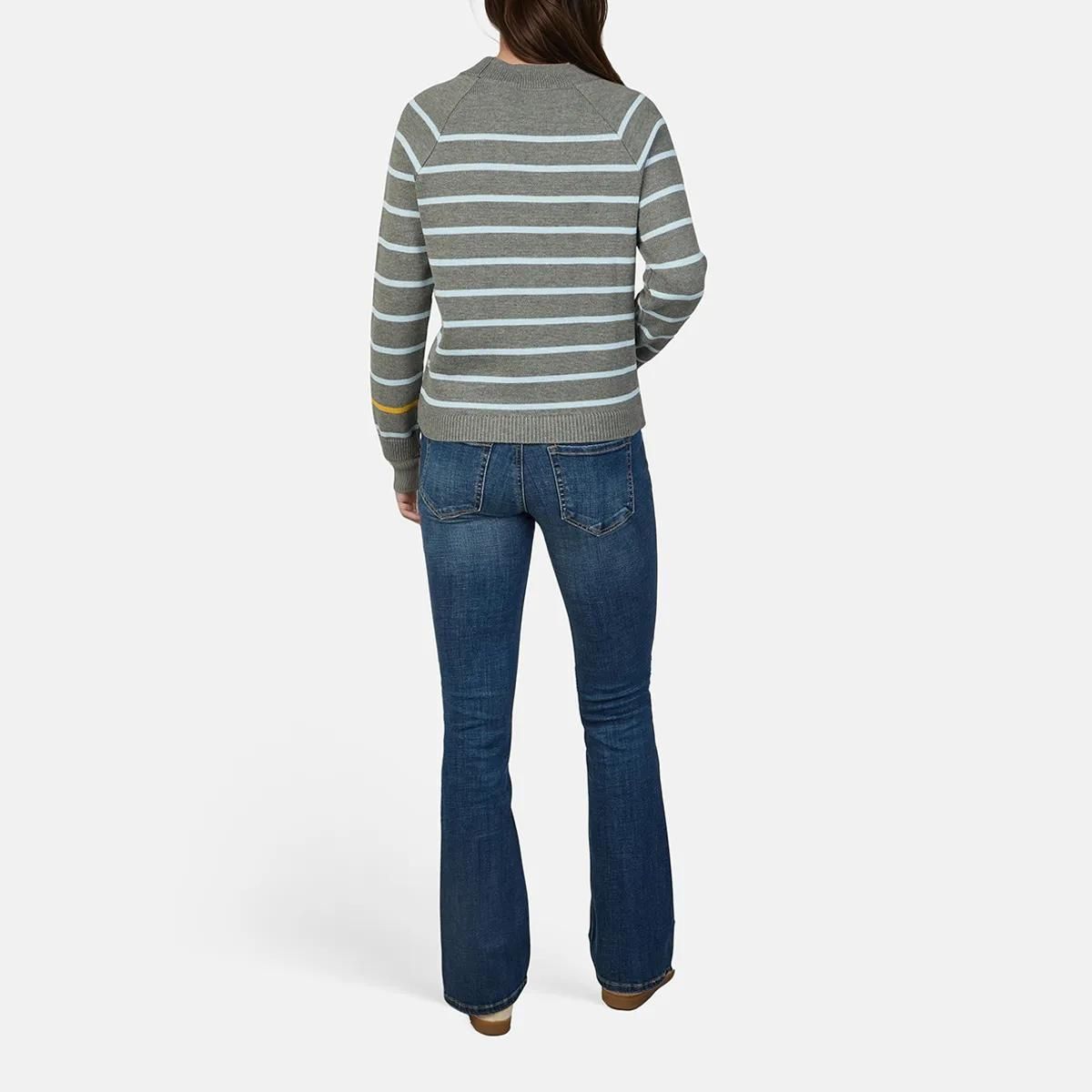 Gestreifter Snoopy und Woodstock Baumwollpullover