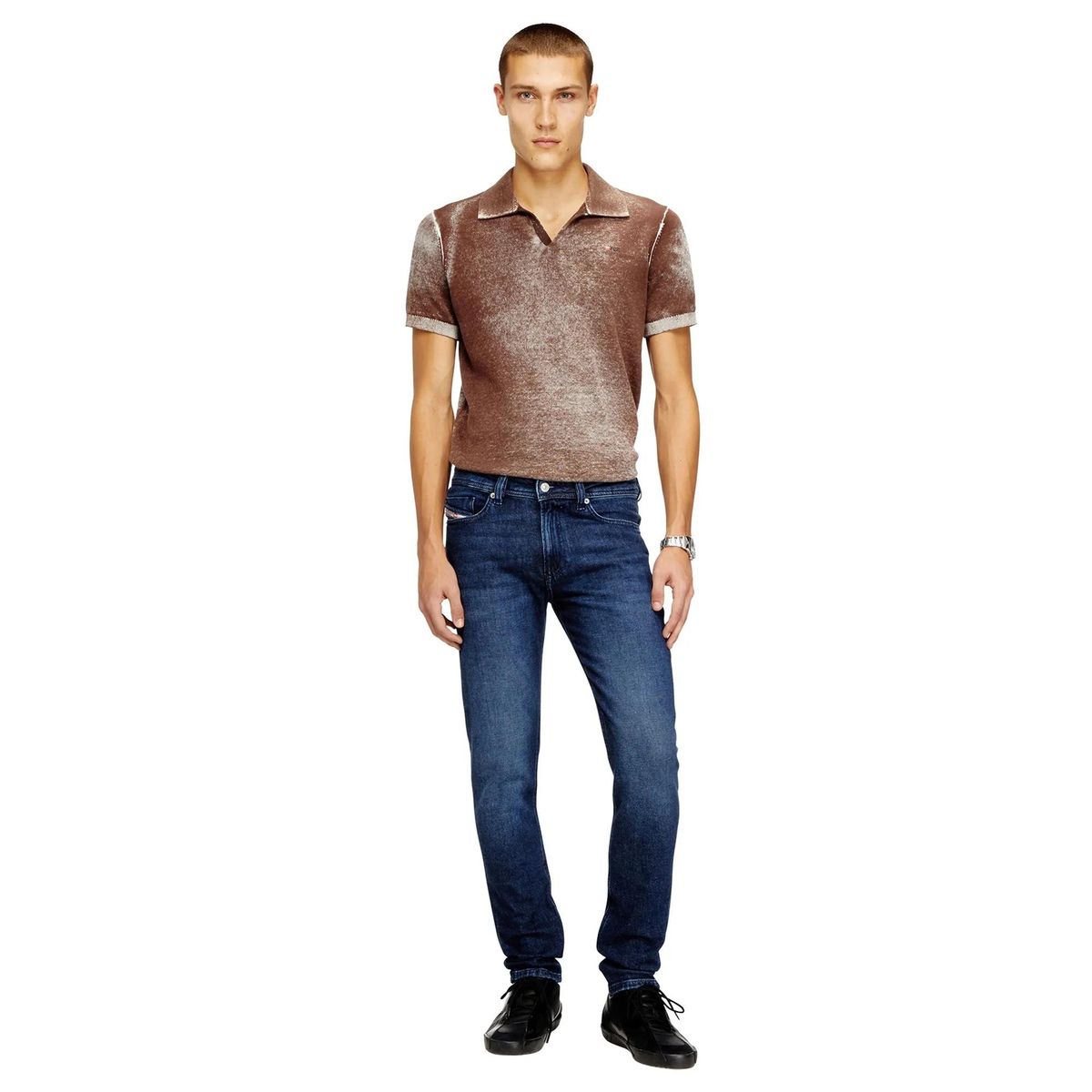Slim Fit Jeans mit dunkler Waschung