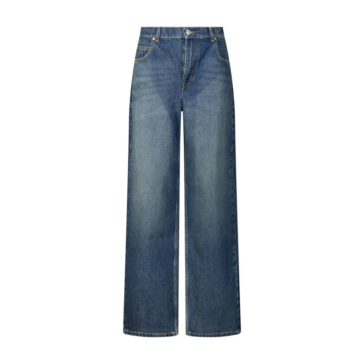 Relaxte High-Waist Jeans mit weitem Bein