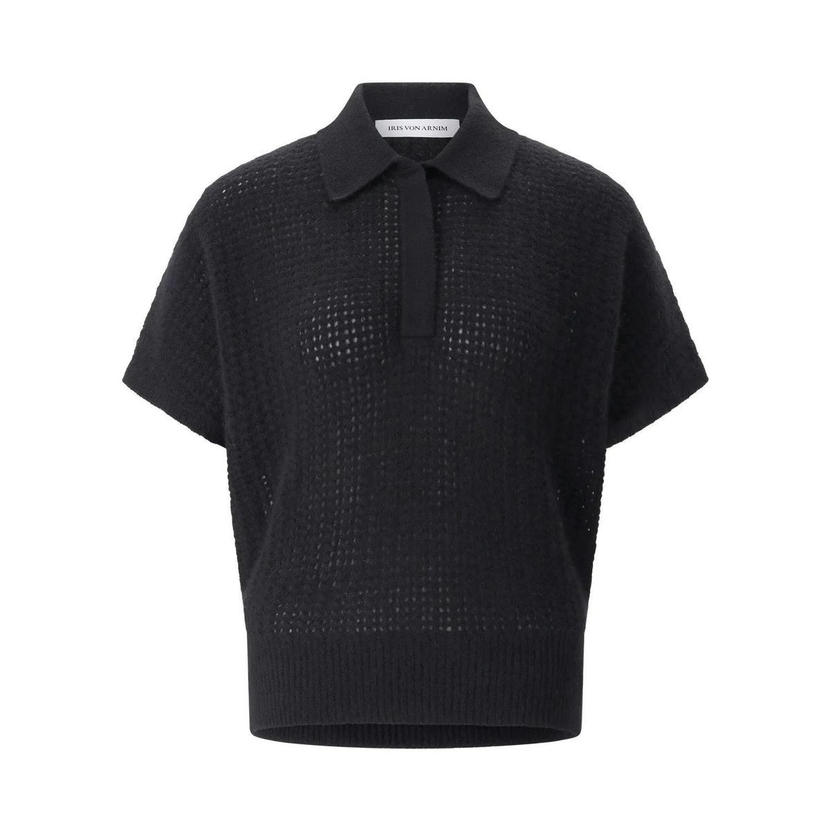 Strickpolo-Shirt aus Kaschmir-Mischgewebe