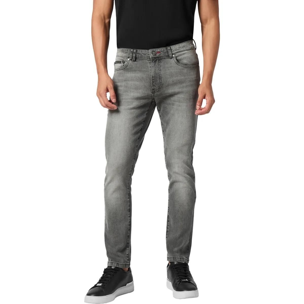 Stone Washed Skinny Fit Jeans