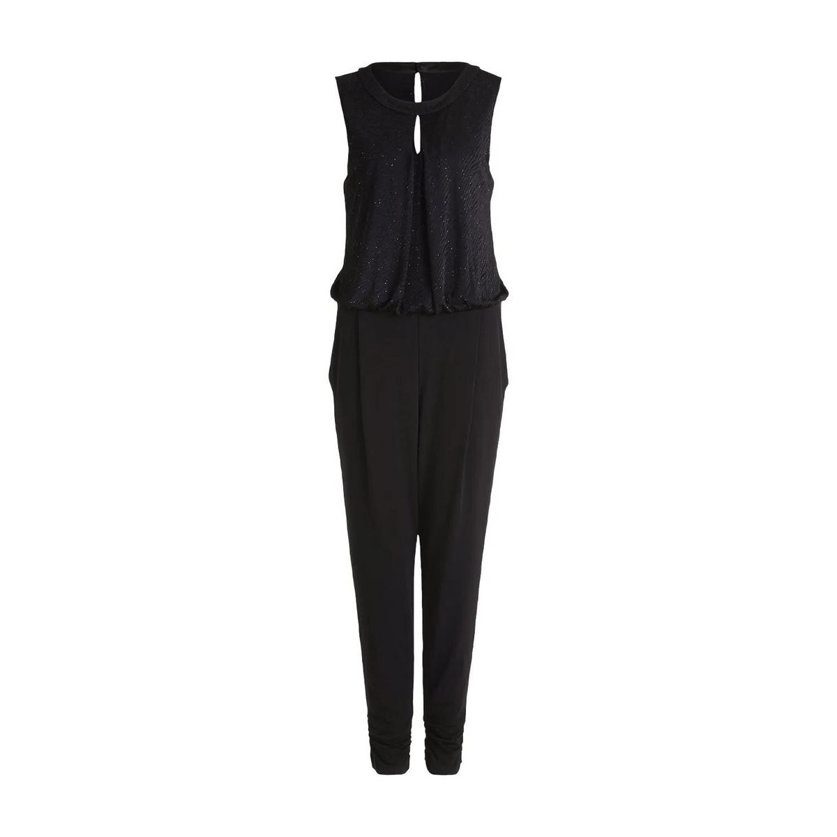 Eleganter ärmelloser Jersey Jumpsuit
