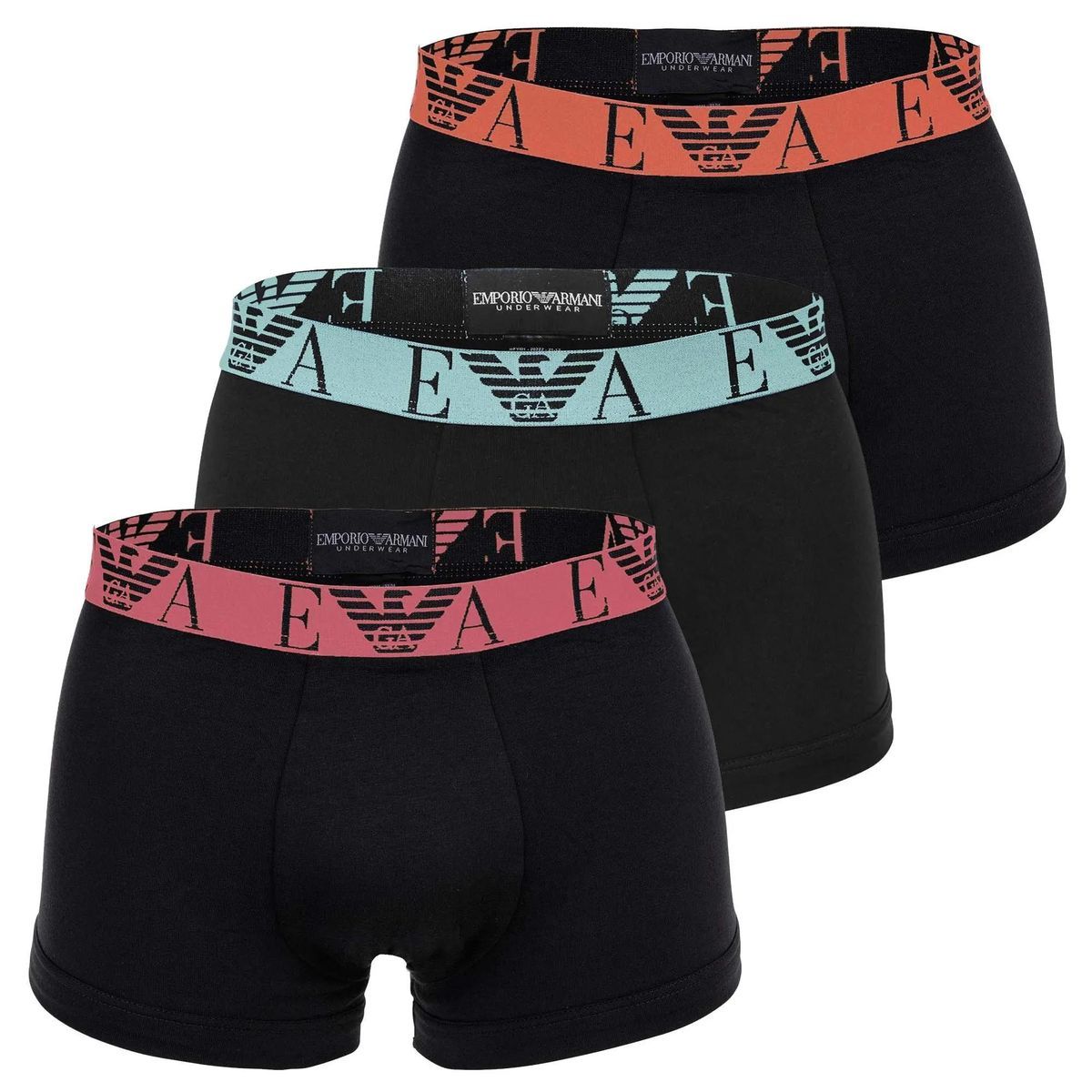 Baumwoll-Boxershorts mit Logo-Bund