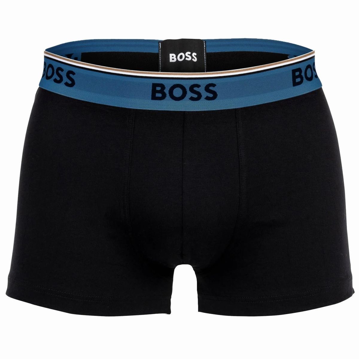 Herren Baumwoll-Stretch Trunkshorts Schwarz