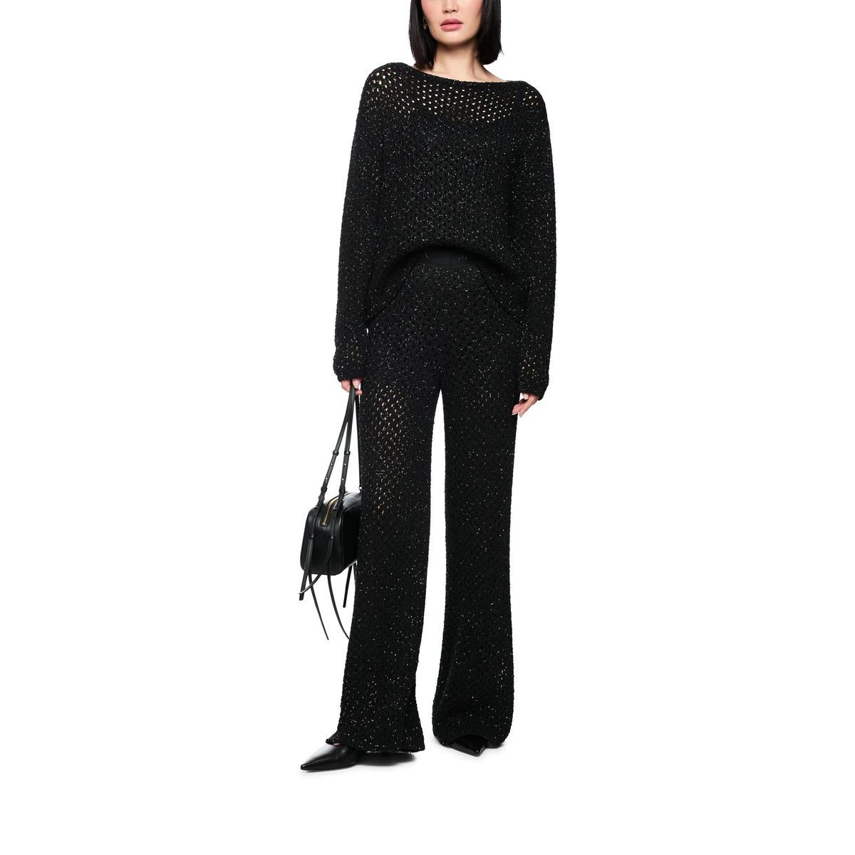 Elegante, weite Strickhose