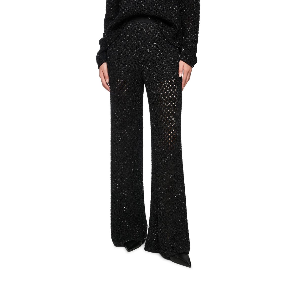 Elegante, weite Strickhose