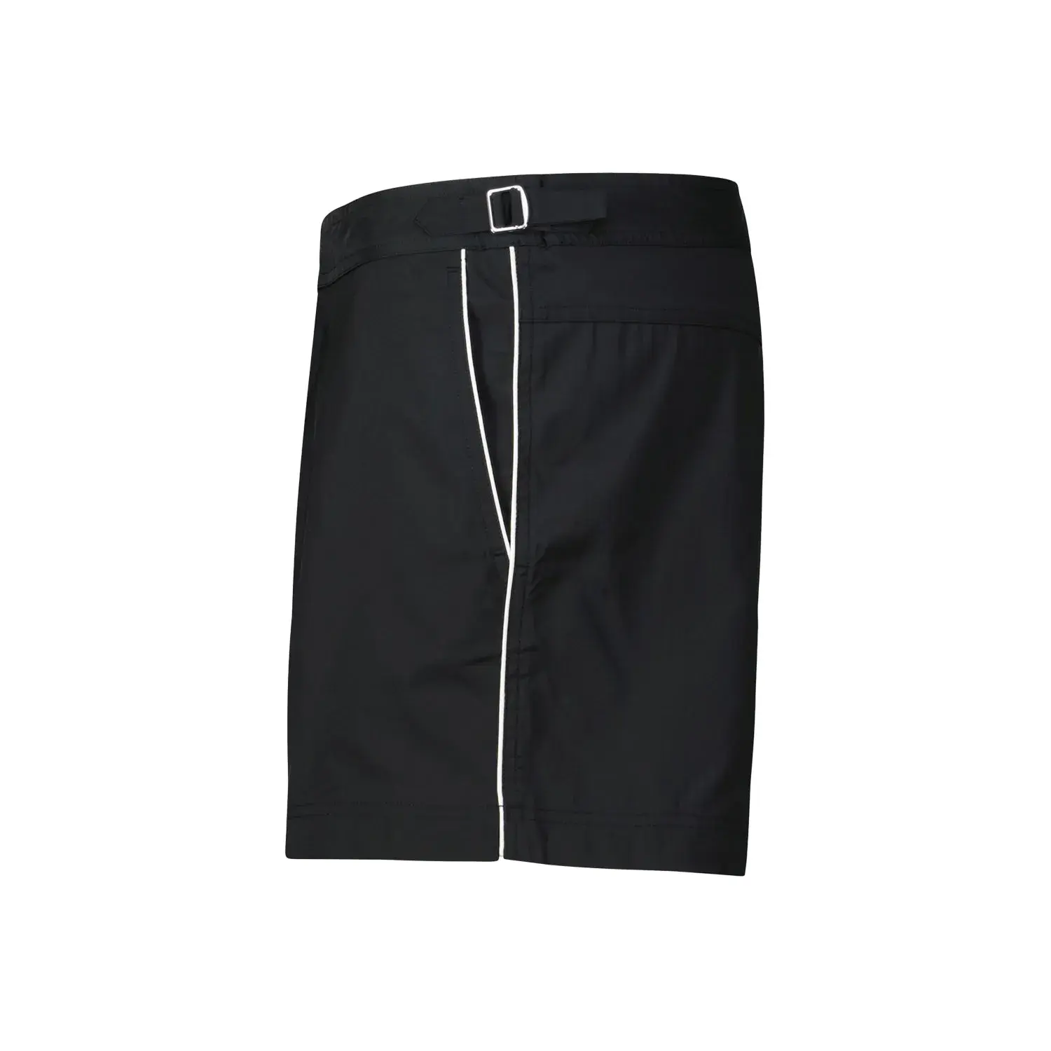 Taillierte Badeshorts mit Seitenstreifen