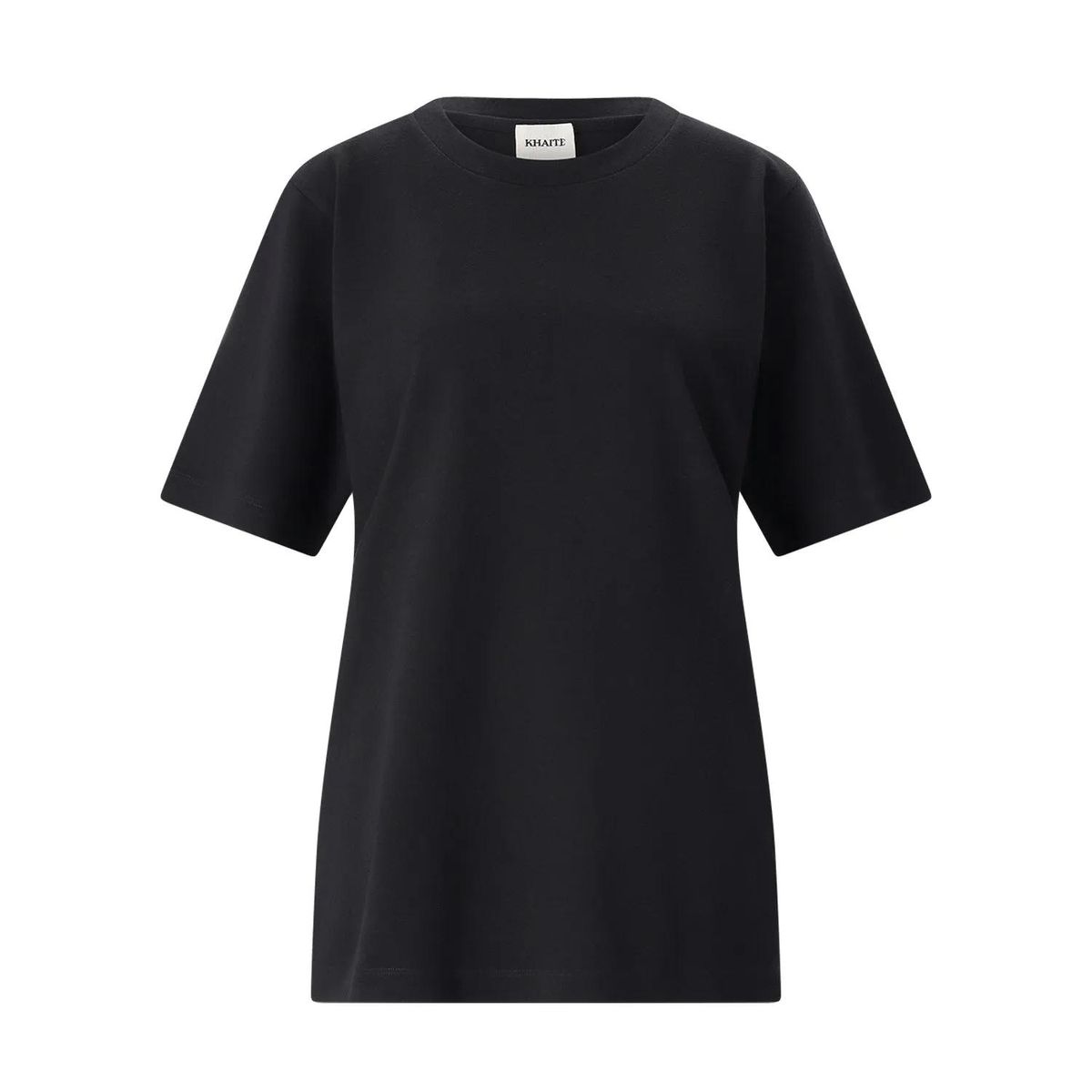 Locker geschnittenes T-Shirt aus Seidenjersey