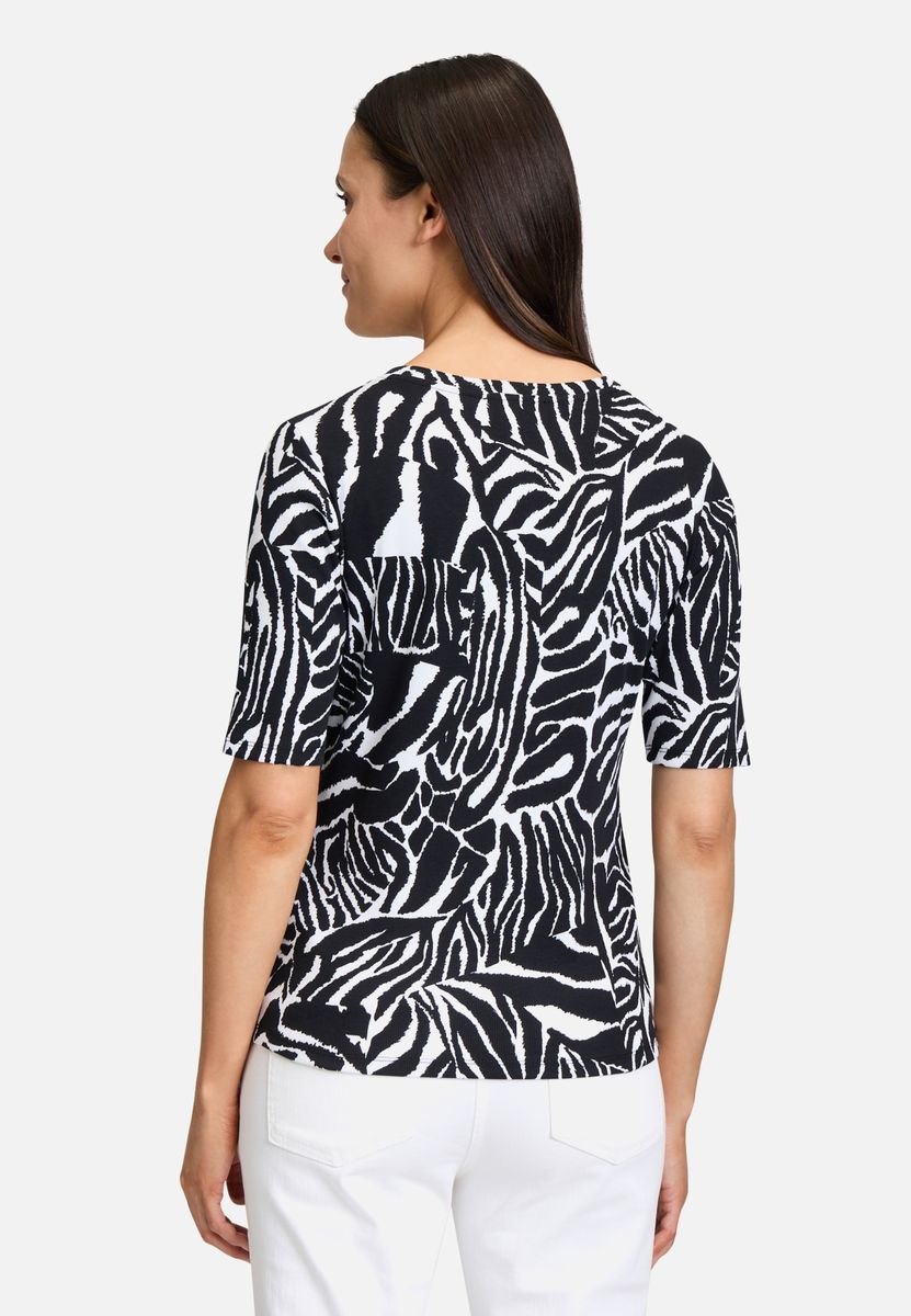Basic Shirt mit Rippenstruktur