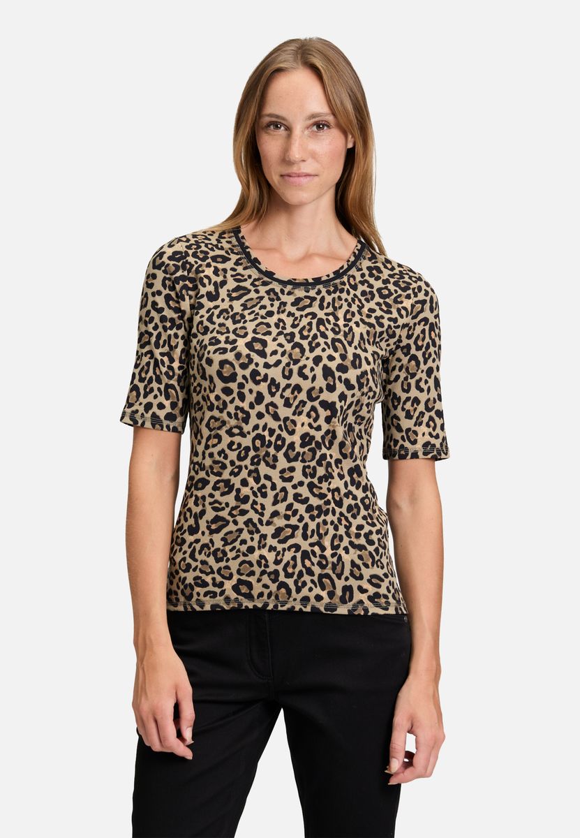 Basic Shirt mit Rippenstruktur