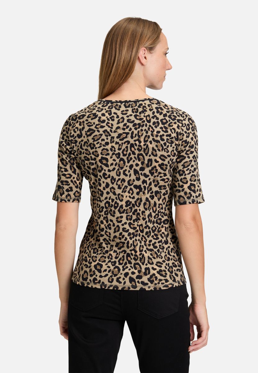 Basic Shirt mit Rippenstruktur