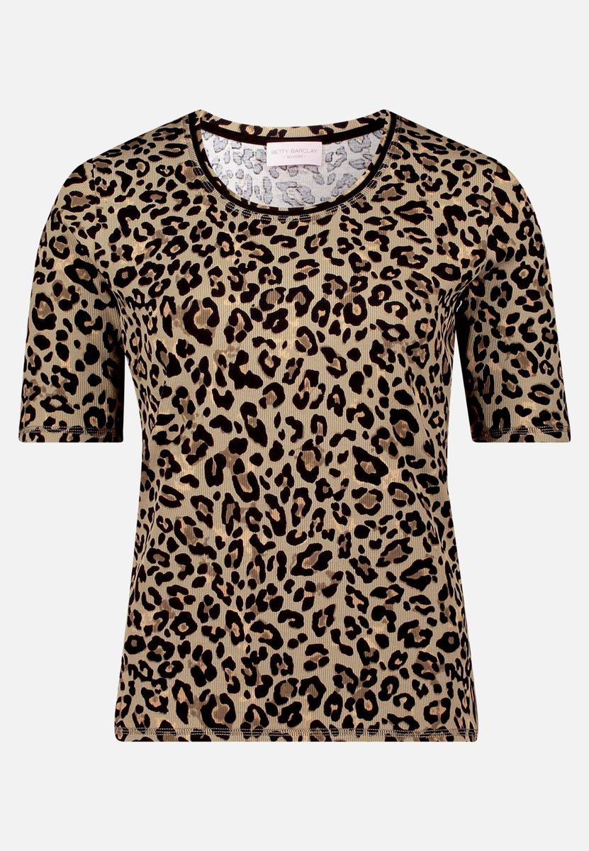 Basic Shirt mit Rippenstruktur