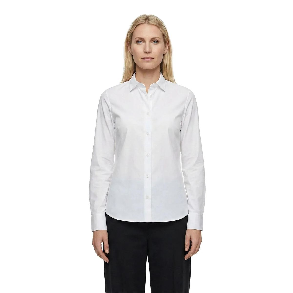 Klassisches Langarm-Hemd mit Knopfleiste