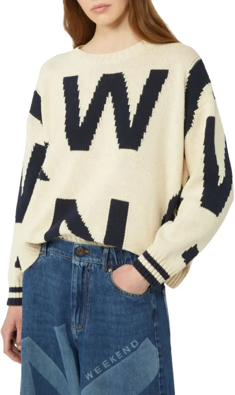 Weekend Max Mara Pullover mit Buchstaben-Print