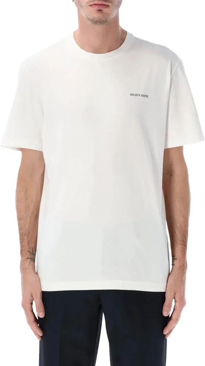 Minimalistisches Logo Baumwoll-T-Shirt
