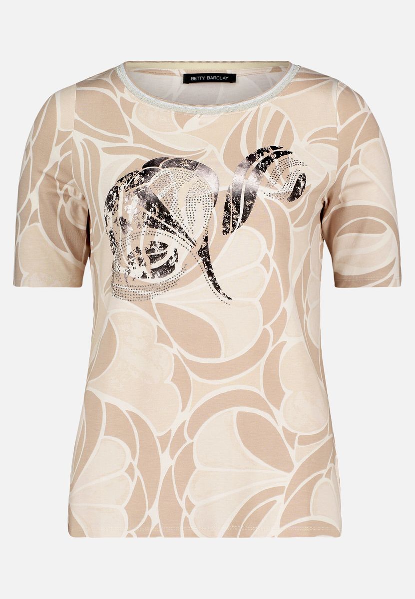 Printshirt mit Schmucksteinen