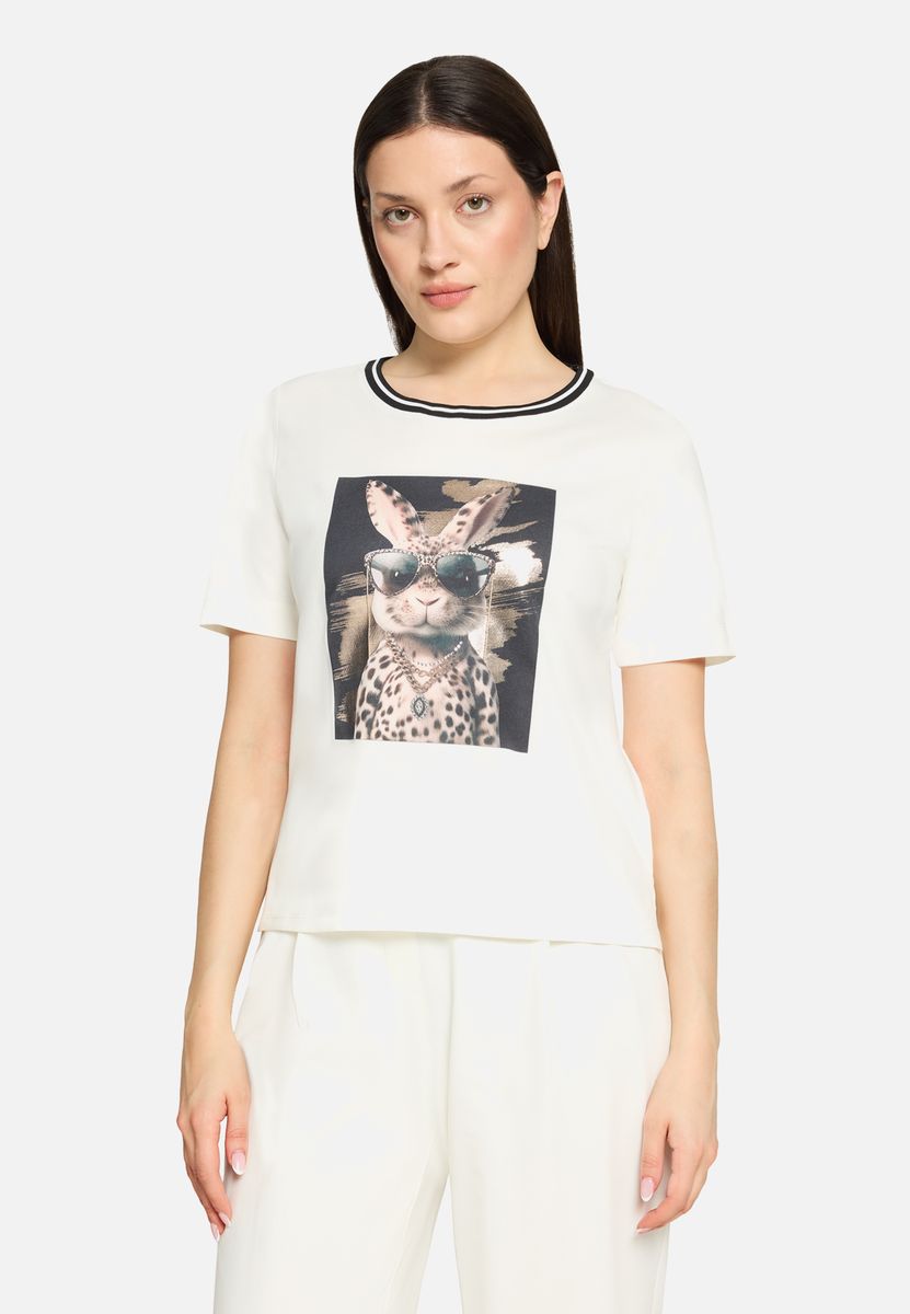 Basic Shirt mit Aufdruck