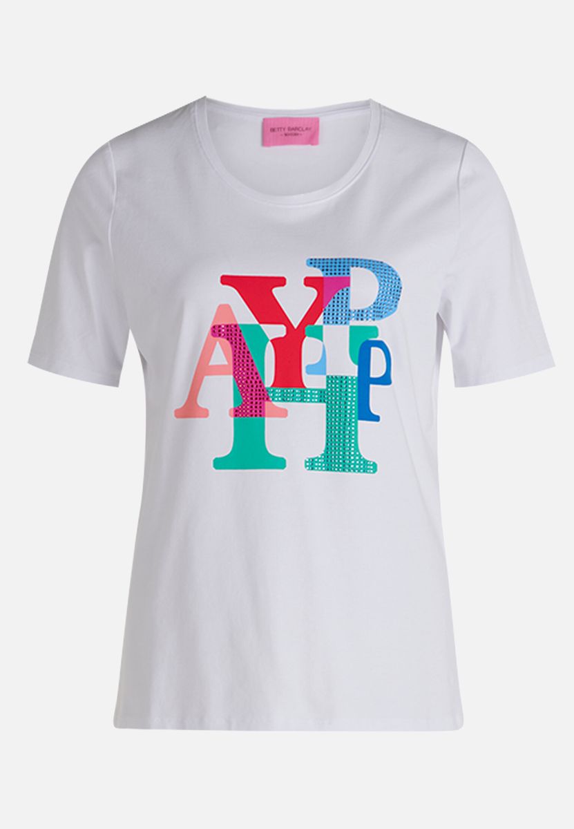 Basic Shirt mit Aufdruck