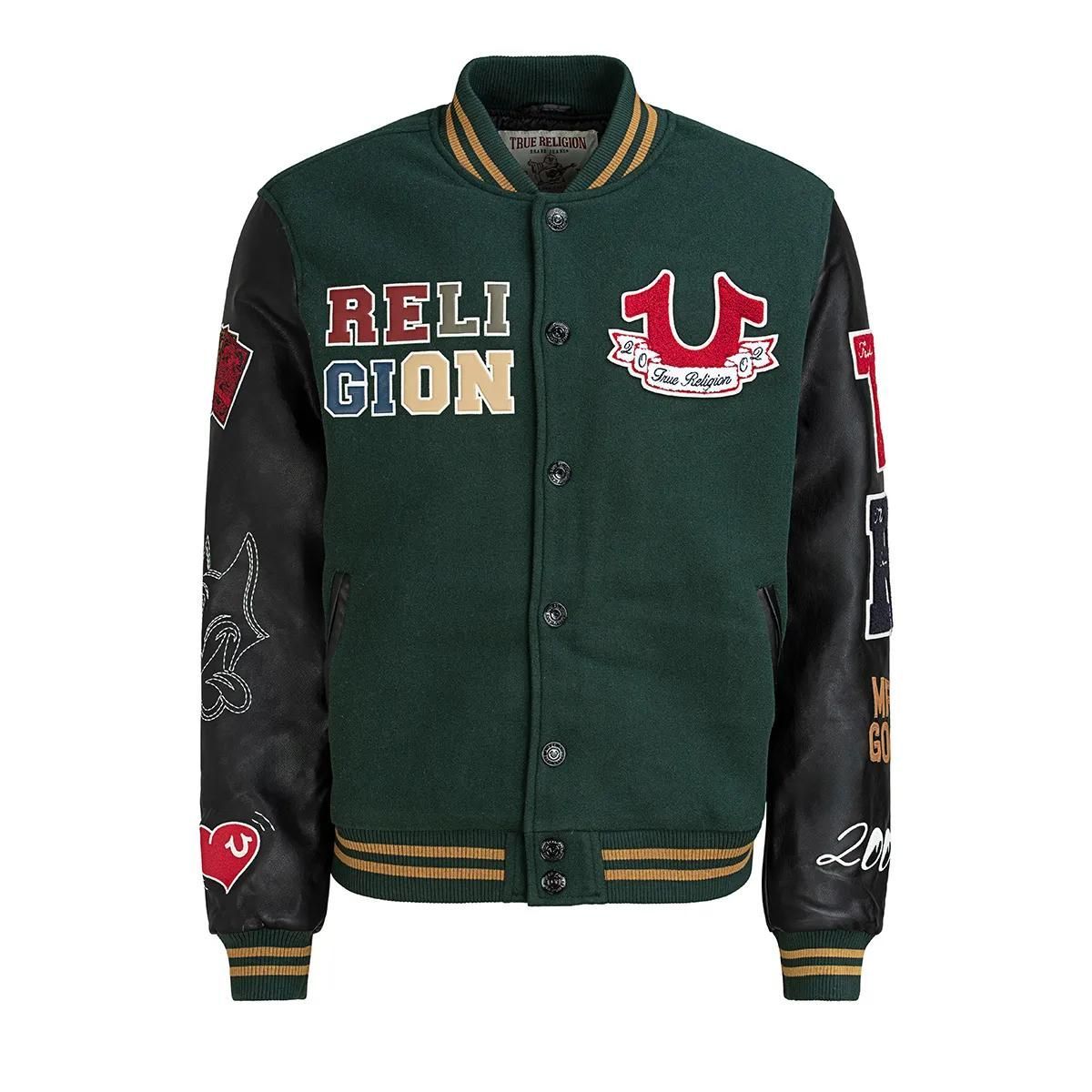 Varsity Bomberjacke im Retro-Stil