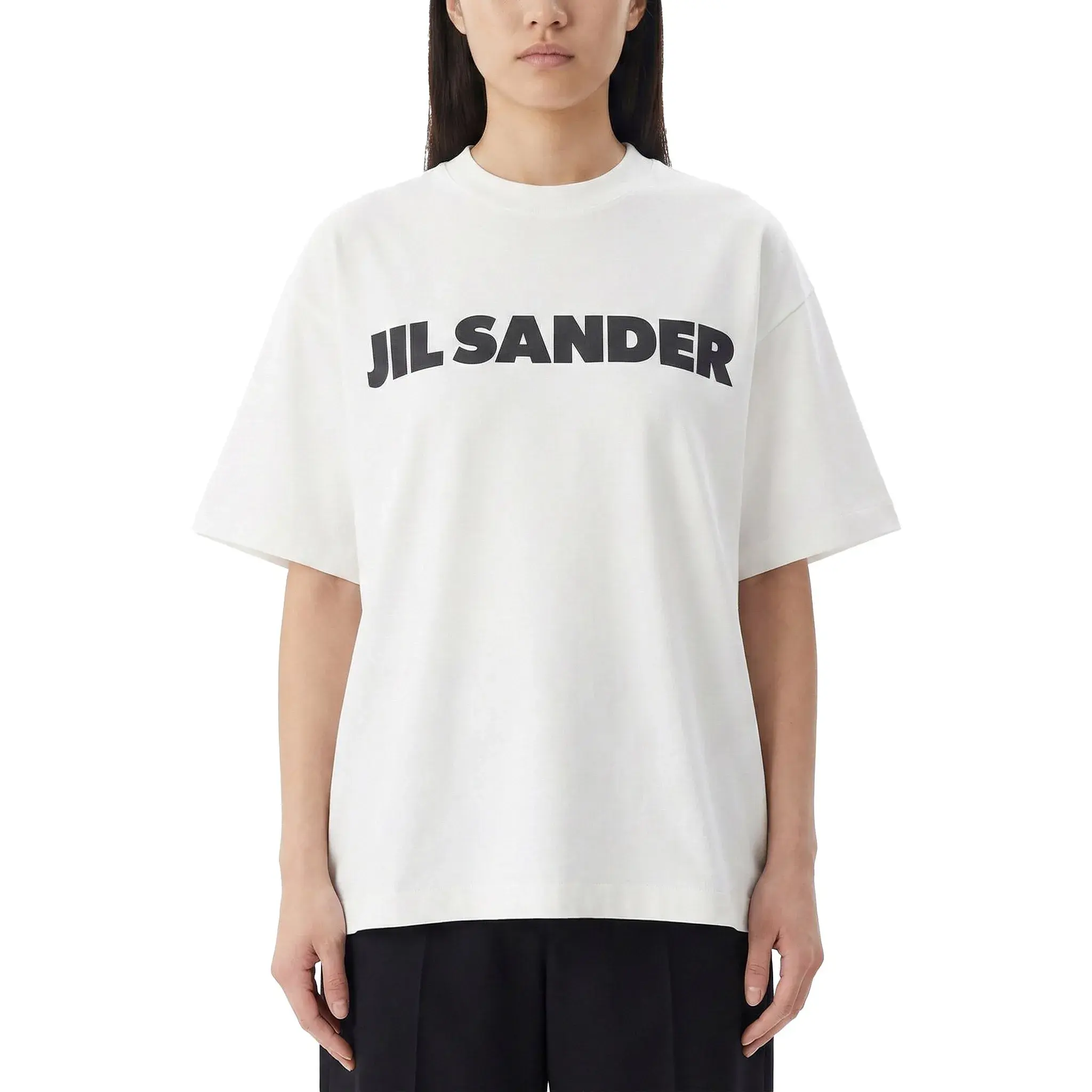 Oversized T-Shirt aus Baumwolle mit Logo-Print