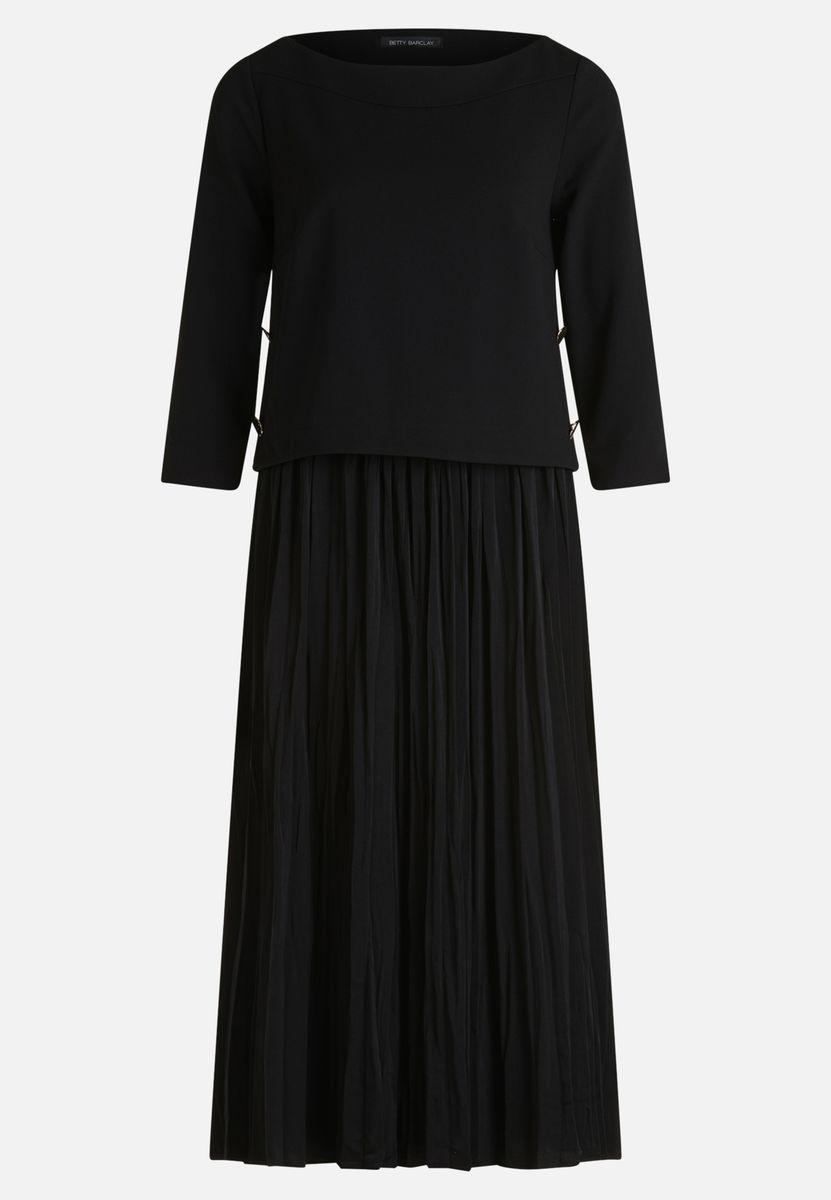 Elegantes plissiertes Jersey-Midikleid