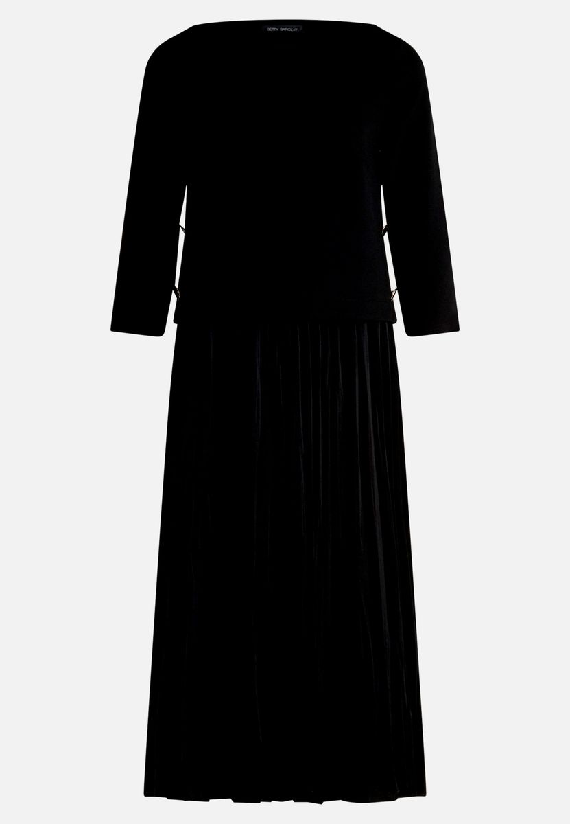 Jerseykleid mit Plissee