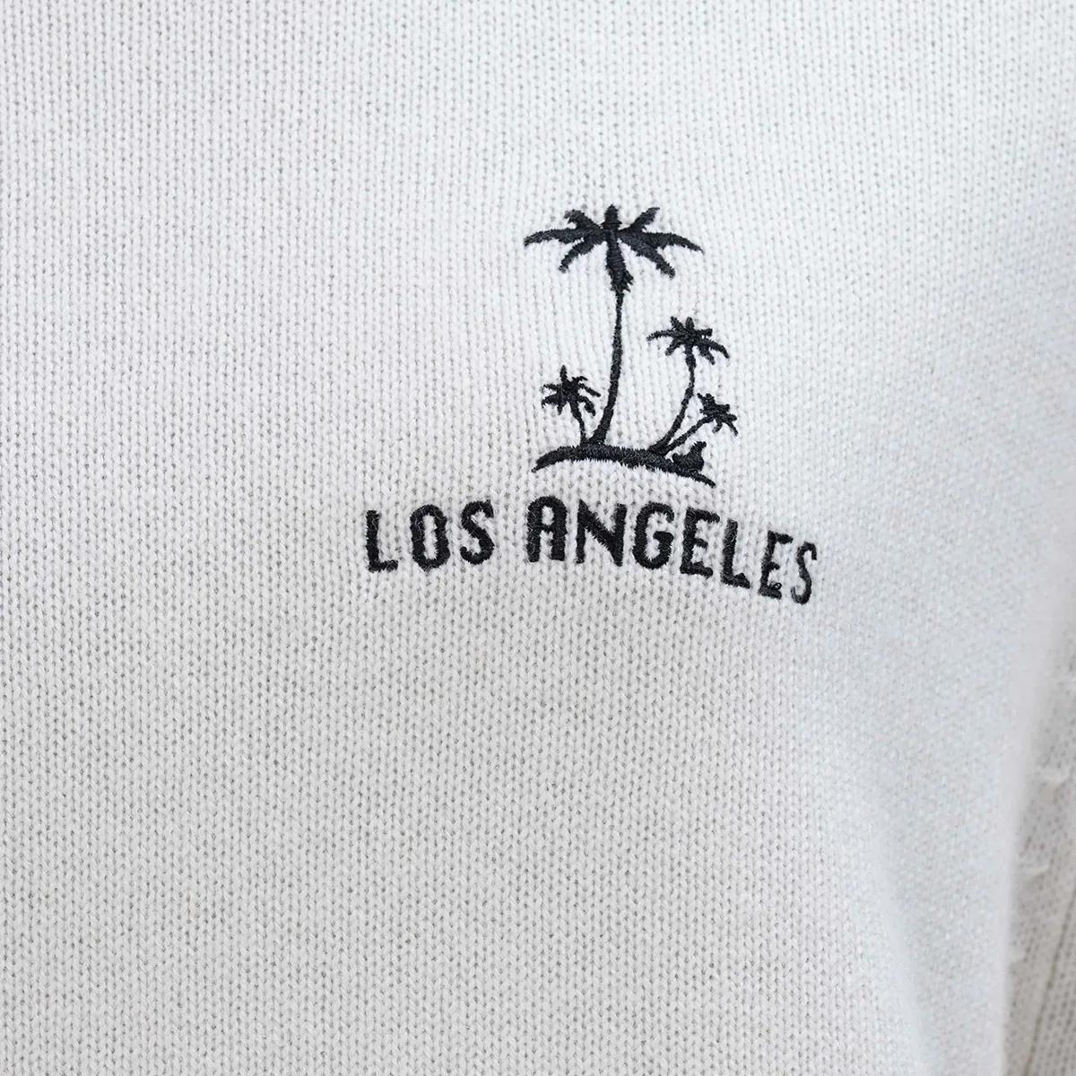 Los Angeles Grafik Baumwollstrickpullover