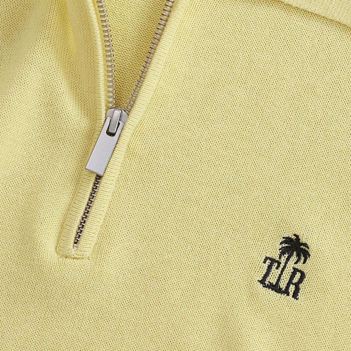 Kurzarm Strick Polo Shirt