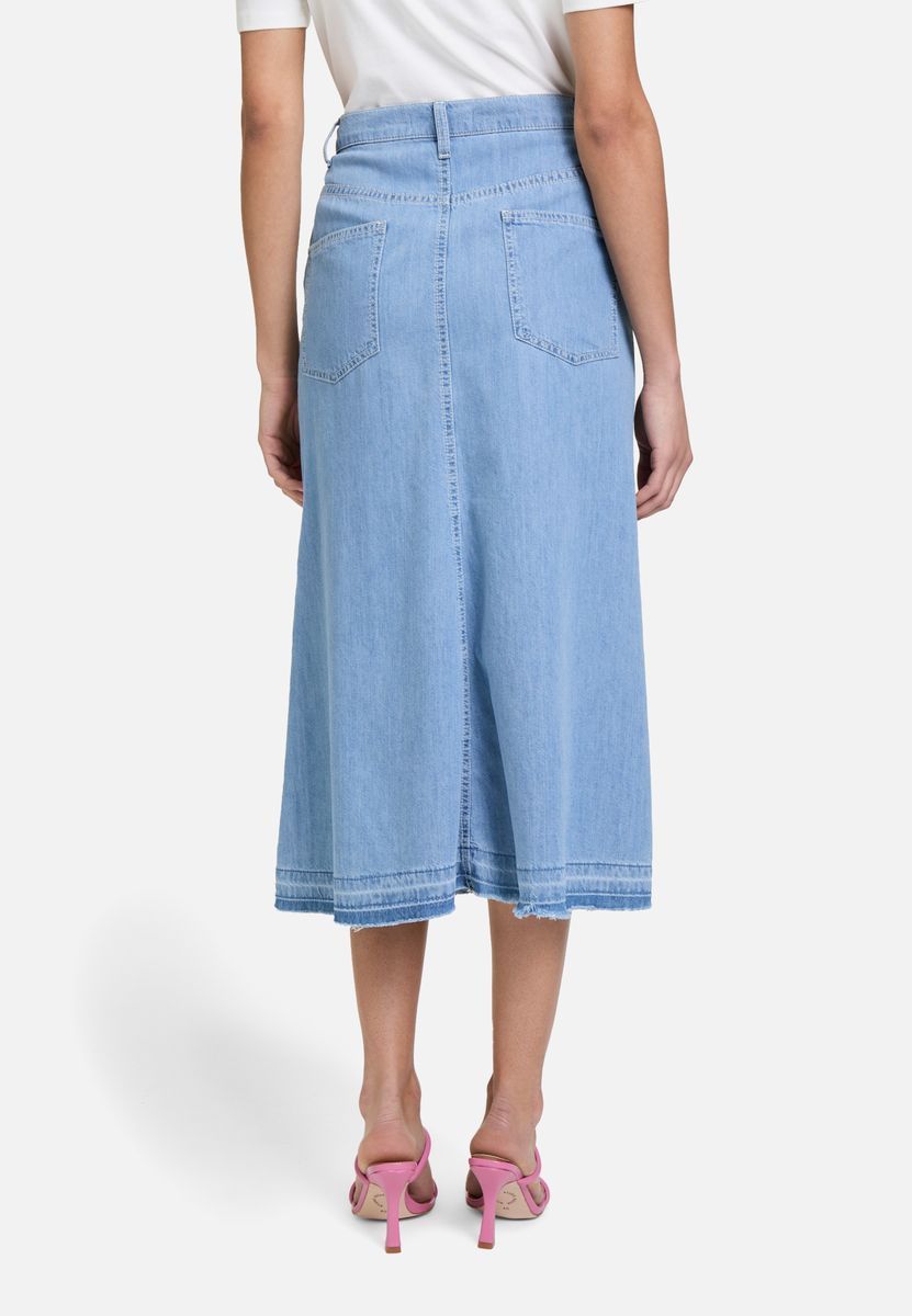 A-Linien-Jeans-Midi-Rock