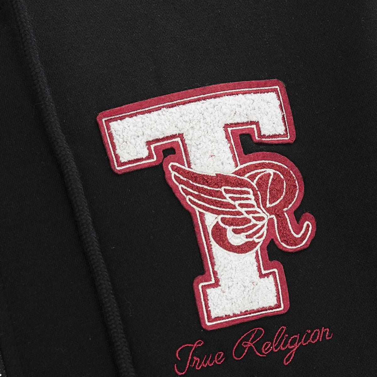 Kapuzenjacke mit Varsity-Grafik und Reißverschluss