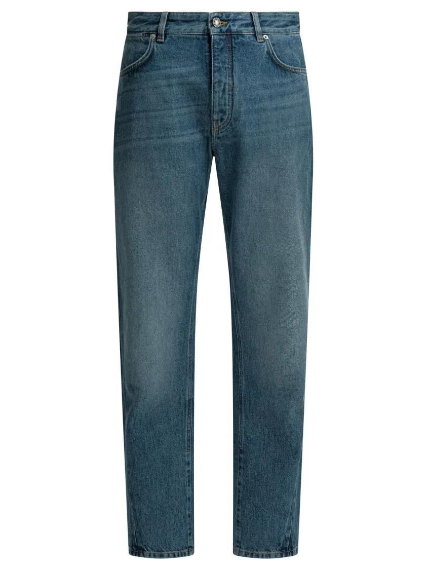 Gerade Jeans mit Naht-Detail