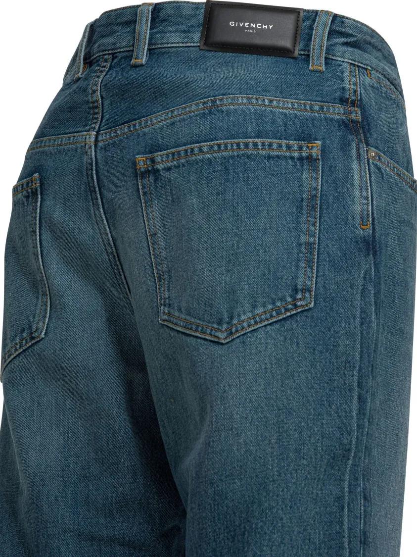 Gerade Jeans mit Naht-Detail