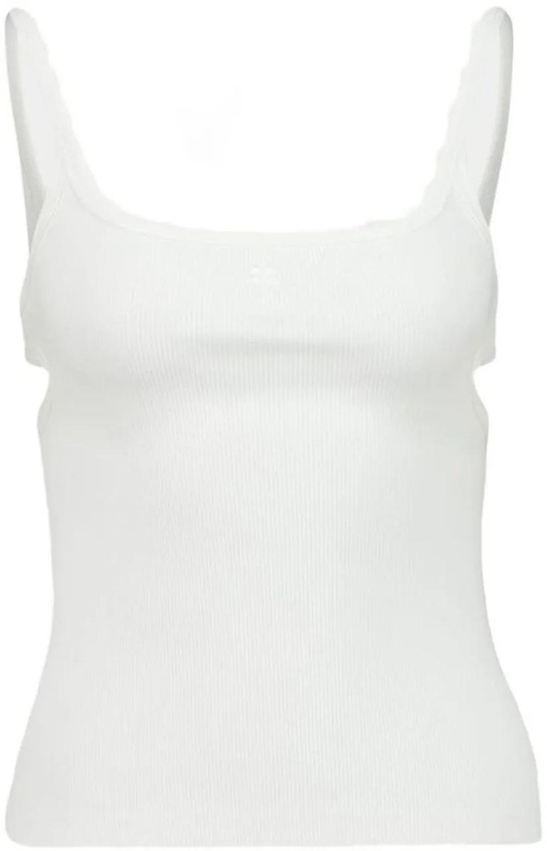 Geripptes Tanktop mit Cut-Out Details