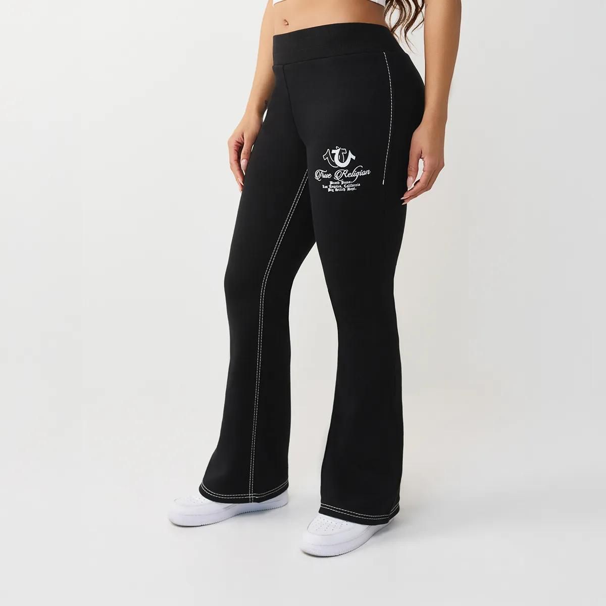Ausgestellte Jogginghose mit Logo-Details