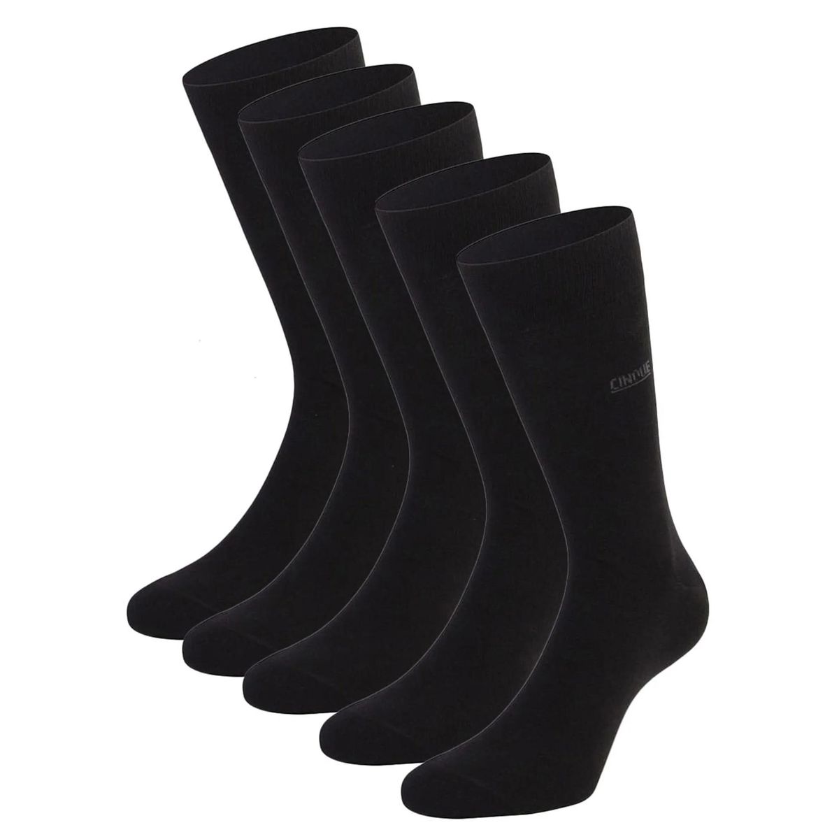 Herren Business Socken Schwarz Fünferpack