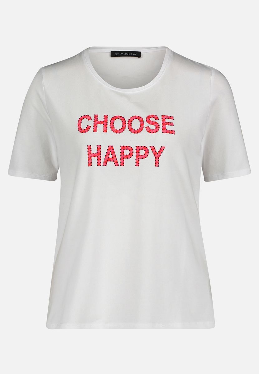 Lässiges Baumwoll-T-Shirt mit Grafikdruck