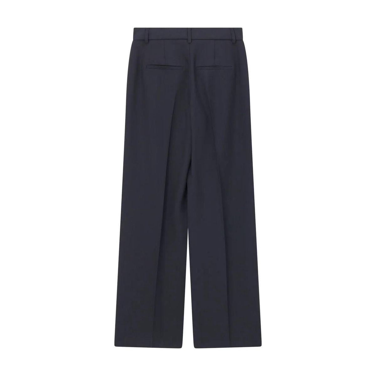 Gabardine Hose mit weitem Bein