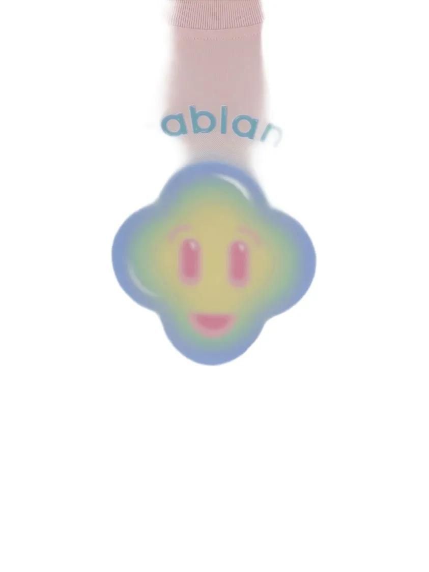 Verspieltes Baumwoll-T-Shirt mit Logo-Print