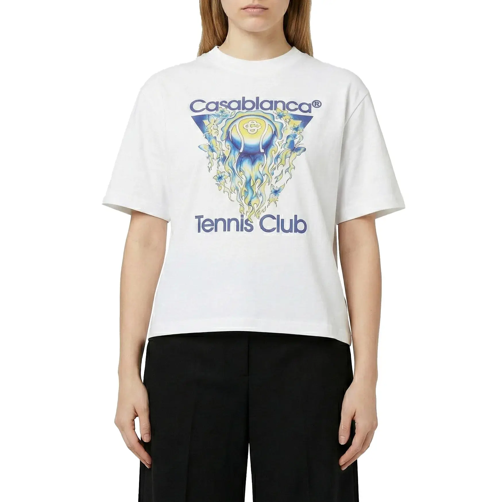 Casablanca Tennis Club Grafik T-Shirt