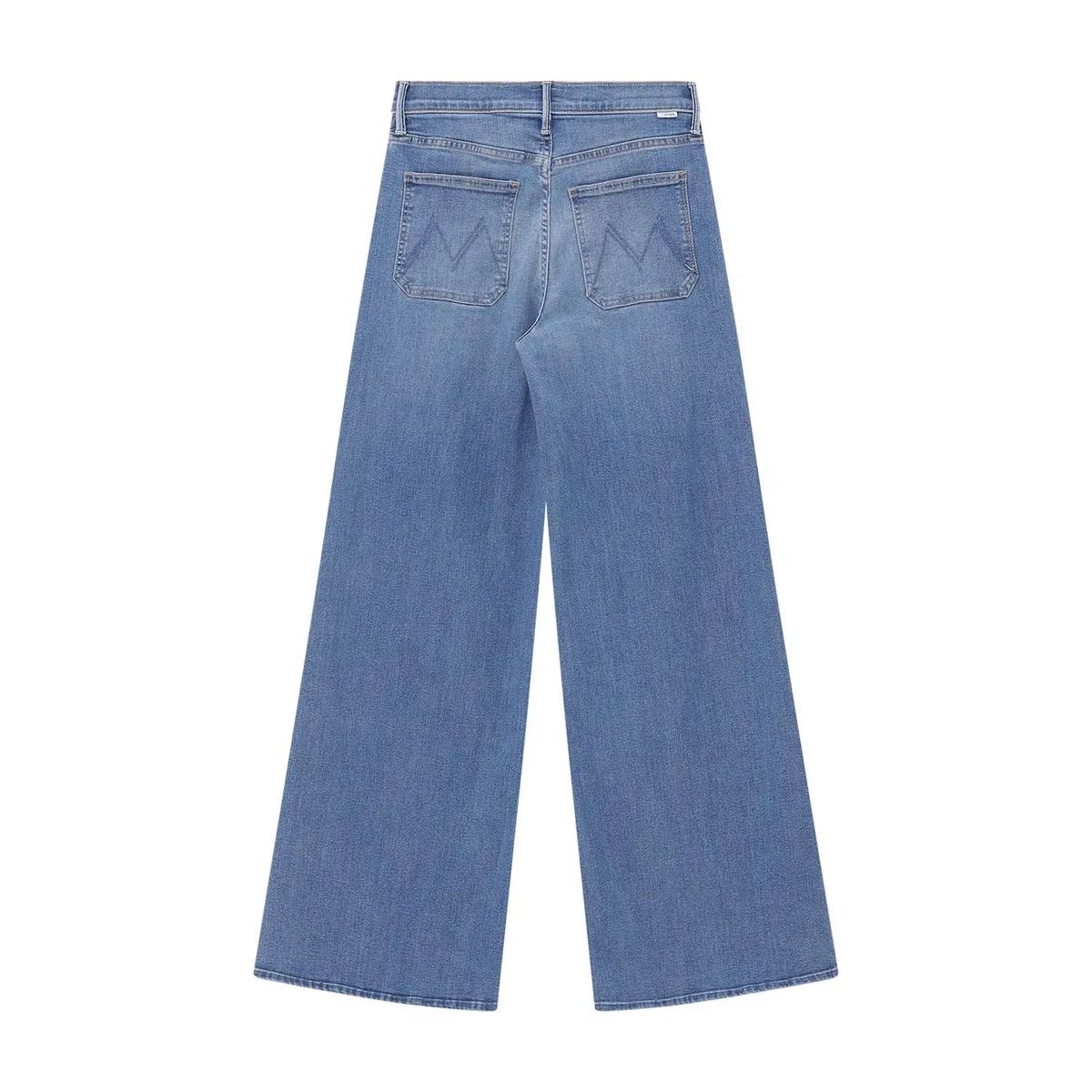 Weitgeschnittene High-Waist-Jeans aus Denim