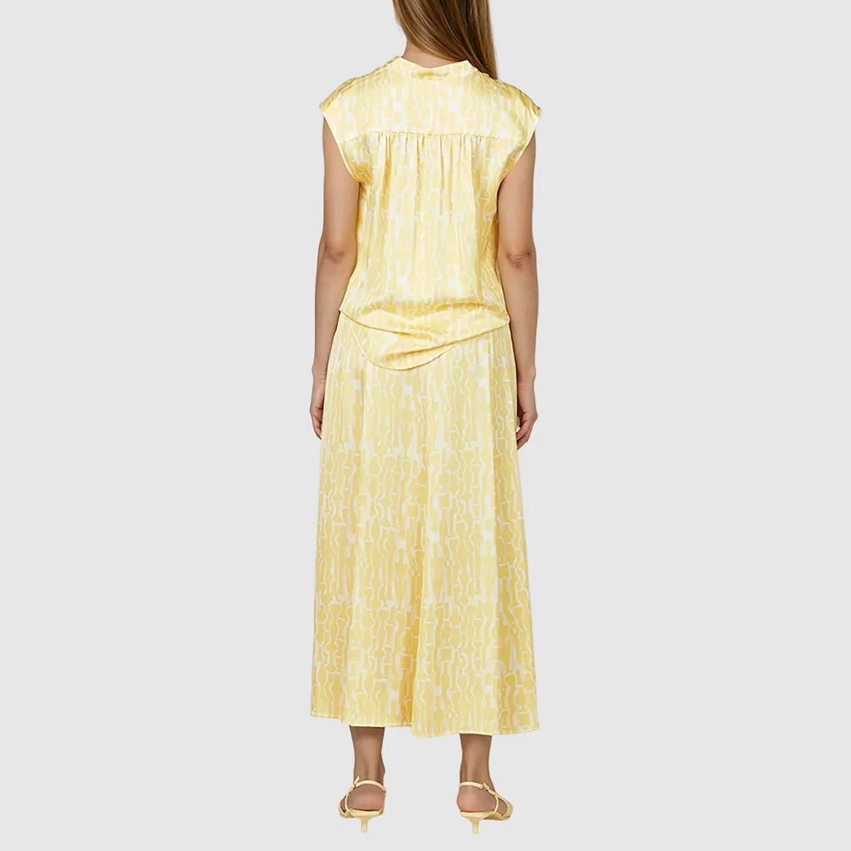 Fließender Maxi-Rock mit Print, Gummibund