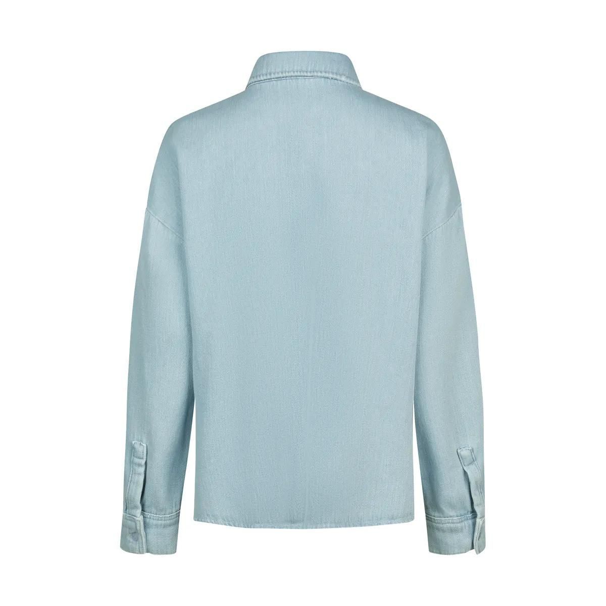 Hellblaue Jeansjacke mit Taschen