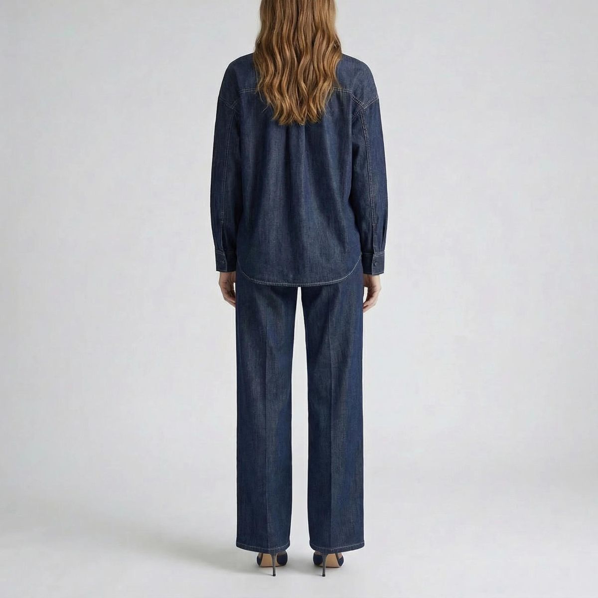 Oversized Jeanshemd mit Taschen