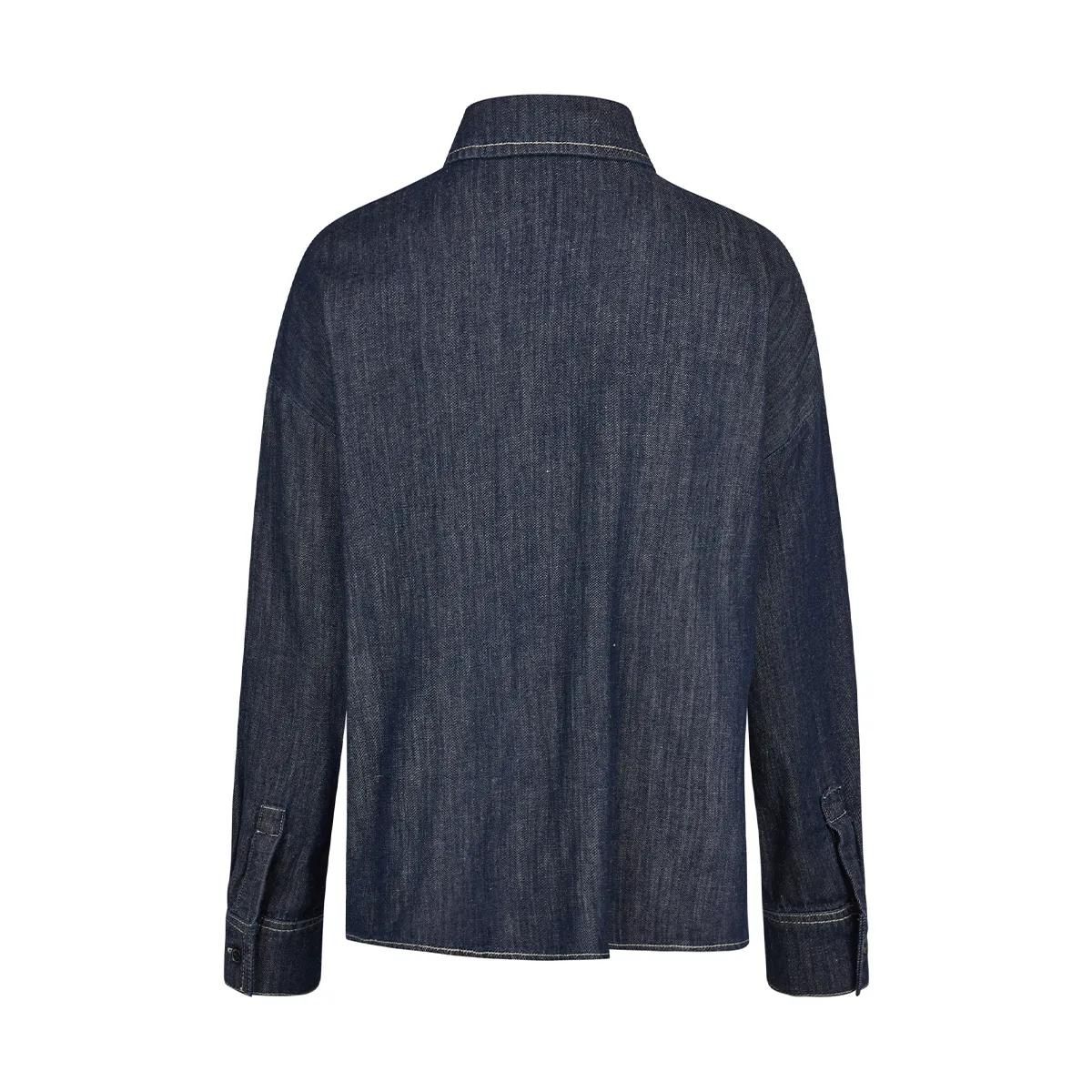 Oversized Jeanshemd mit Taschen