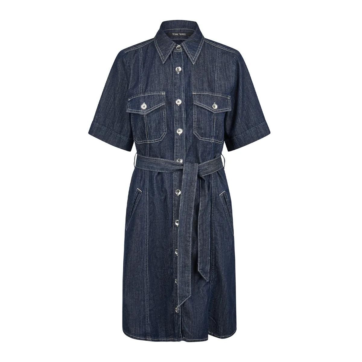 Jeanshemdkleid mit Gürtel