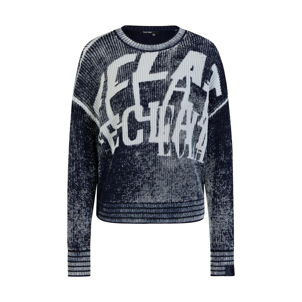 Pullover aus Baumwollmischung mit Grafikprint