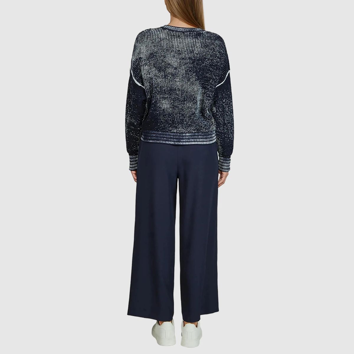 Pullover aus Baumwollmischung mit Grafikprint