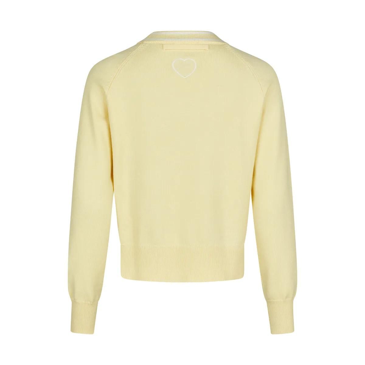 Sportliche Strickjacke mit V-Ausschnitt und Taschen