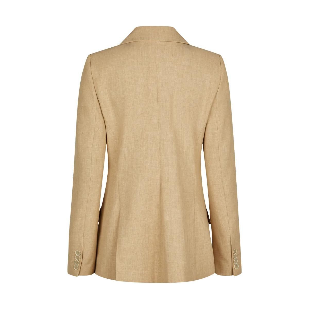 Eleganter doppelreihiger beiger Blazer